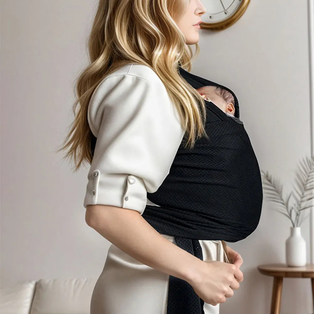 Écharpe de Portage Élastique Tout-en-1 – Confortable, Ergonomique et Respirante