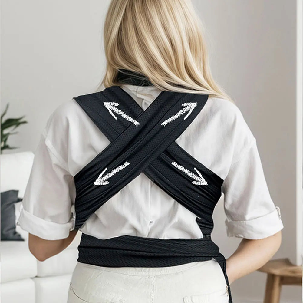 Écharpe de Portage Élastique Tout-en-1 – Confortable, Ergonomique et Respirante