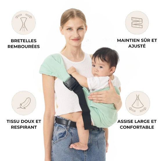 BabyBoum – Le porte-bébé ergonomique jusqu’à 20 kg pour des sorties sereines